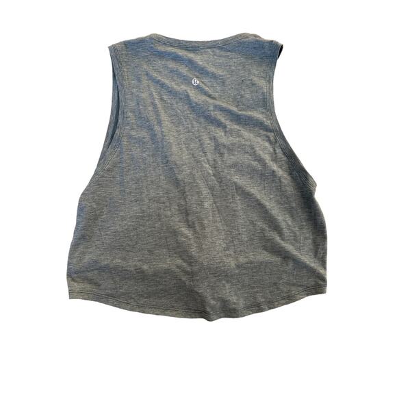 Lululemon - Knot Gonna Fly Tie Front Sleeveless Tank in Greenish Gray - Picture 2 of 2